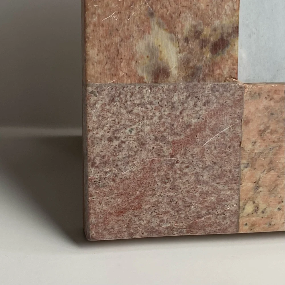 Granite Frame 2.5” X 2.5” Picture Slate Tiles Travertine Rustic Beige Pink Tan